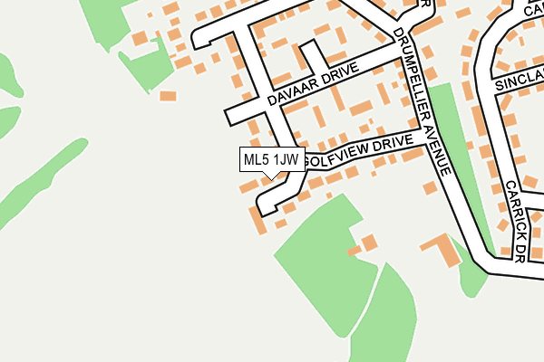 ML5 1JW map - OS OpenMap – Local (Ordnance Survey)
