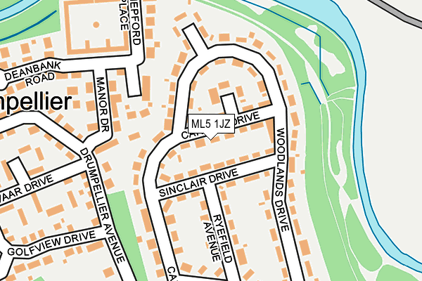 ML5 1JZ map - OS OpenMap – Local (Ordnance Survey)