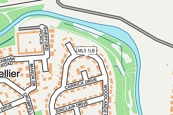 ML5 1LB map - OS OpenMap – Local (Ordnance Survey)