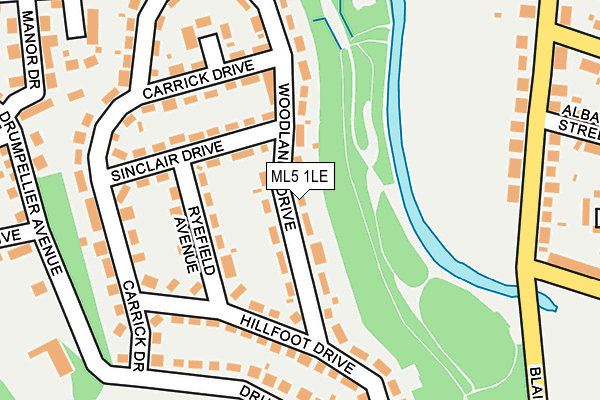 ML5 1LE map - OS OpenMap – Local (Ordnance Survey)