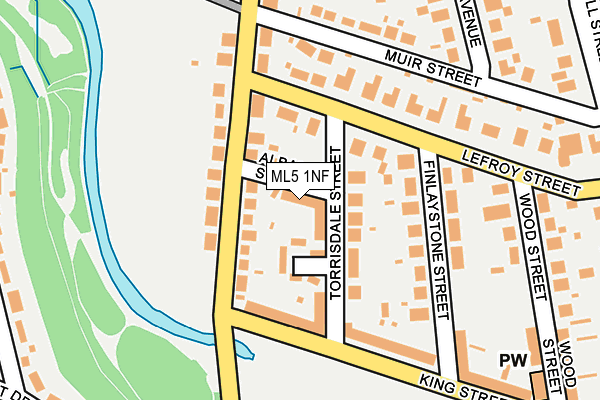 ML5 1NF map - OS OpenMap – Local (Ordnance Survey)