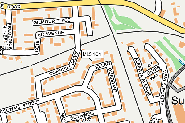 ML5 1QY map - OS OpenMap – Local (Ordnance Survey)