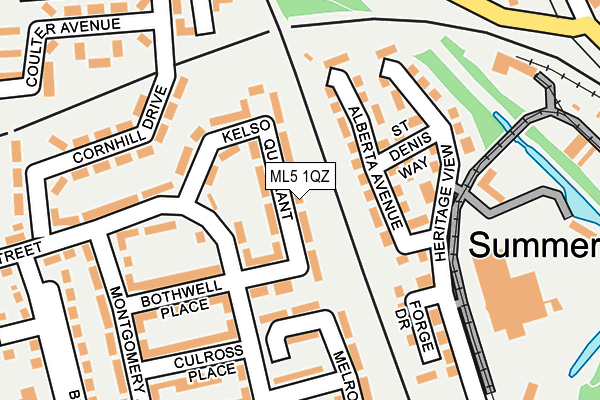 ML5 1QZ map - OS OpenMap – Local (Ordnance Survey)