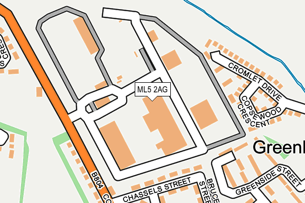 ML5 2AG map - OS OpenMap – Local (Ordnance Survey)
