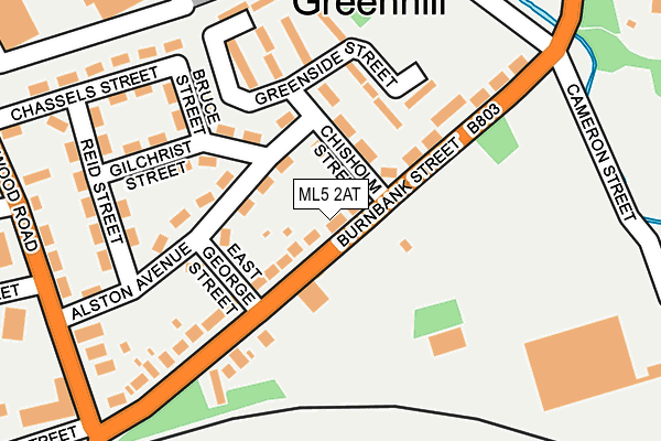 ML5 2AT map - OS OpenMap – Local (Ordnance Survey)