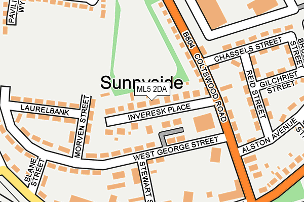 Map of SUNNYSIDE LETS LTD at local scale