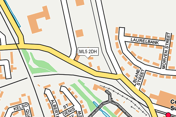 ML5 2DH map - OS OpenMap – Local (Ordnance Survey)