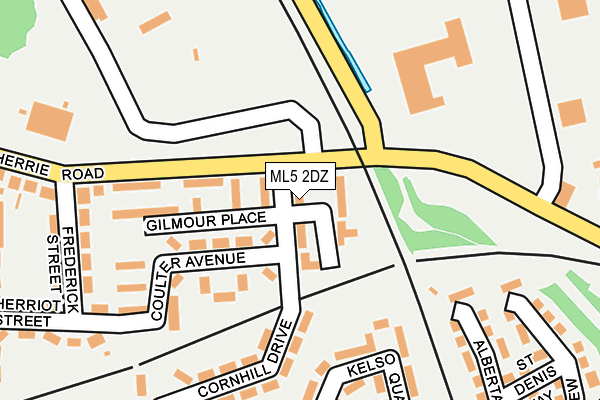 ML5 2DZ map - OS OpenMap – Local (Ordnance Survey)
