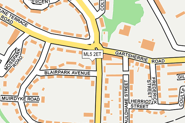 ML5 2ET map - OS OpenMap – Local (Ordnance Survey)