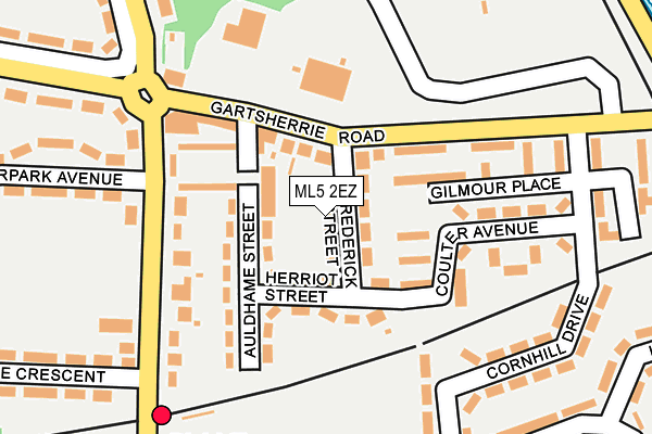 ML5 2EZ map - OS OpenMap – Local (Ordnance Survey)