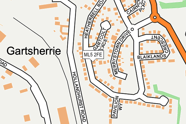 ML5 2FE map - OS OpenMap – Local (Ordnance Survey)
