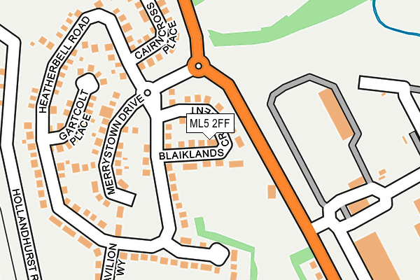 ML5 2FF map - OS OpenMap – Local (Ordnance Survey)