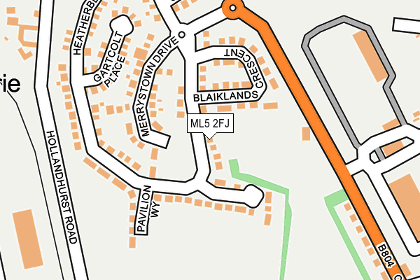 ML5 2FJ map - OS OpenMap – Local (Ordnance Survey)