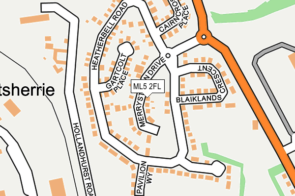 ML5 2FL map - OS OpenMap – Local (Ordnance Survey)