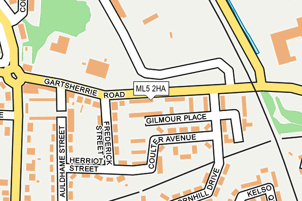 ML5 2HA map - OS OpenMap – Local (Ordnance Survey)
