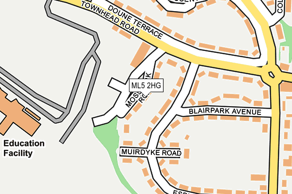 ML5 2HG map - OS OpenMap – Local (Ordnance Survey)