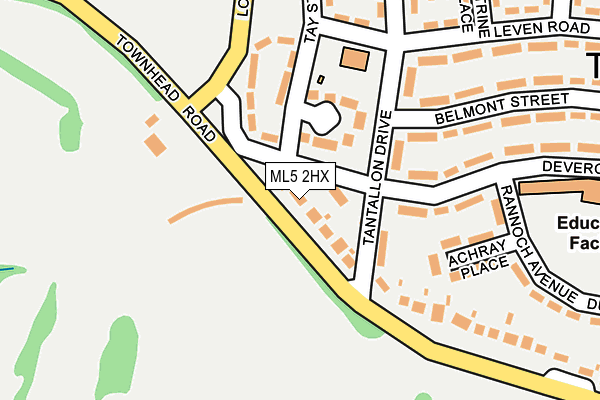 ML5 2HX map - OS OpenMap – Local (Ordnance Survey)