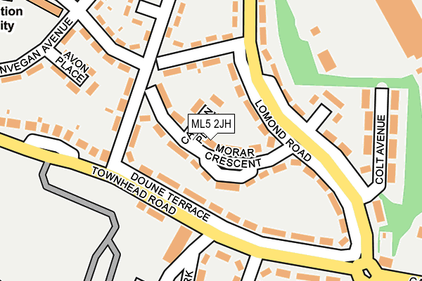 ML5 2JH map - OS OpenMap – Local (Ordnance Survey)