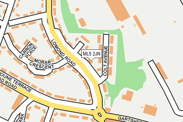 ML5 2JN map - OS OpenMap – Local (Ordnance Survey)