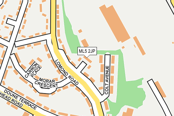 ML5 2JP map - OS OpenMap – Local (Ordnance Survey)