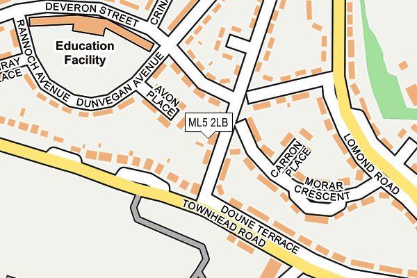 ML5 2LB map - OS OpenMap – Local (Ordnance Survey)