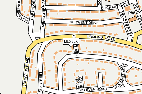 ML5 2LX map - OS OpenMap – Local (Ordnance Survey)
