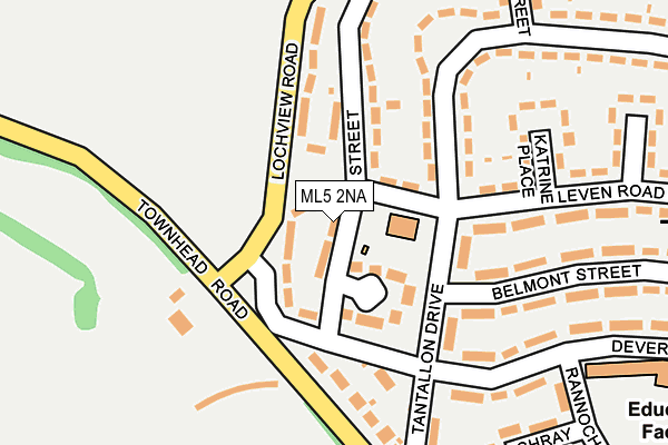 ML5 2NA map - OS OpenMap – Local (Ordnance Survey)