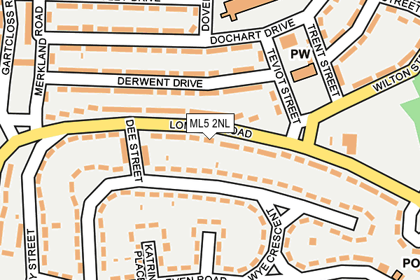 ML5 2NL map - OS OpenMap – Local (Ordnance Survey)