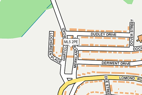 ML5 2PE map - OS OpenMap – Local (Ordnance Survey)