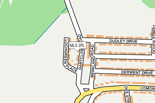 ML5 2PL map - OS OpenMap – Local (Ordnance Survey)