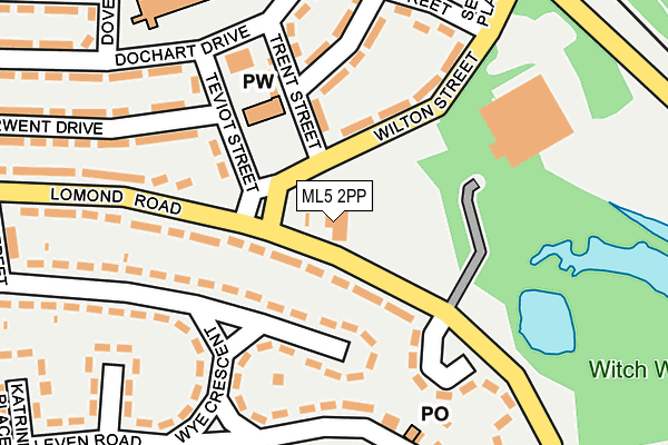 ML5 2PP map - OS OpenMap – Local (Ordnance Survey)