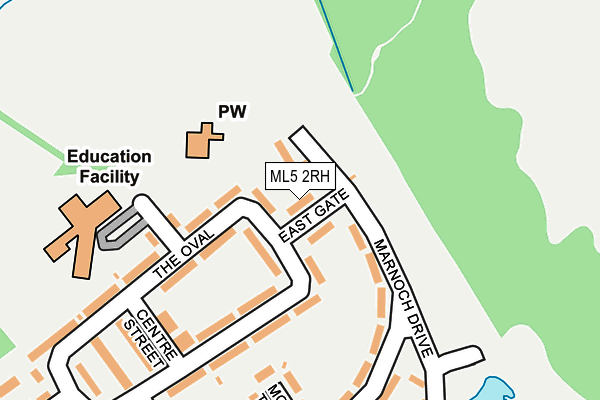 ML5 2RH map - OS OpenMap – Local (Ordnance Survey)