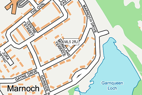 ML5 2RJ map - OS OpenMap – Local (Ordnance Survey)