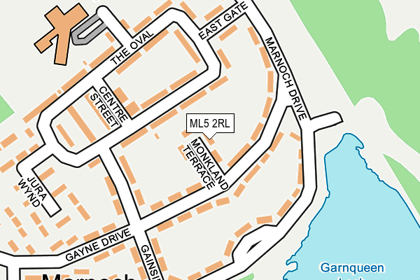 ML5 2RL map - OS OpenMap – Local (Ordnance Survey)