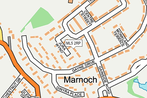 ML5 2RP map - OS OpenMap – Local (Ordnance Survey)