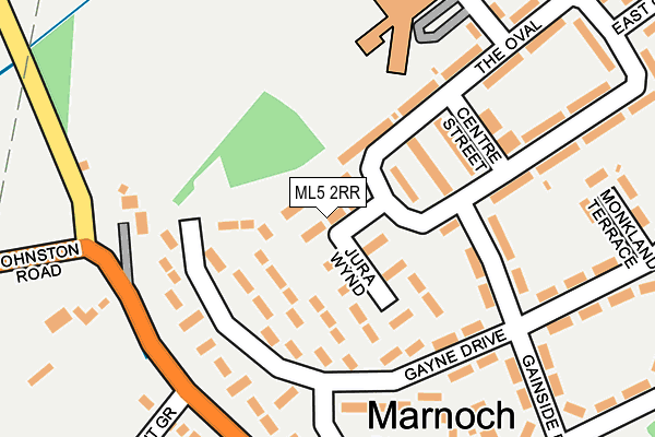 ML5 2RR map - OS OpenMap – Local (Ordnance Survey)