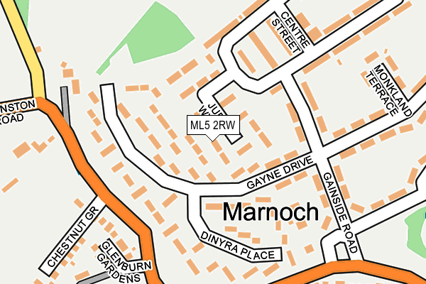 ML5 2RW map - OS OpenMap – Local (Ordnance Survey)