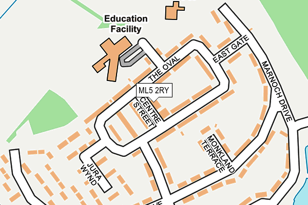 ML5 2RY map - OS OpenMap – Local (Ordnance Survey)