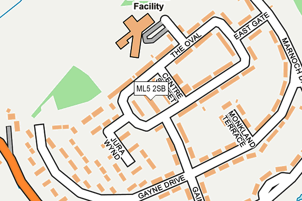 ML5 2SB map - OS OpenMap – Local (Ordnance Survey)
