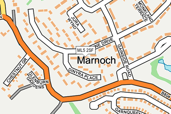 ML5 2SF map - OS OpenMap – Local (Ordnance Survey)