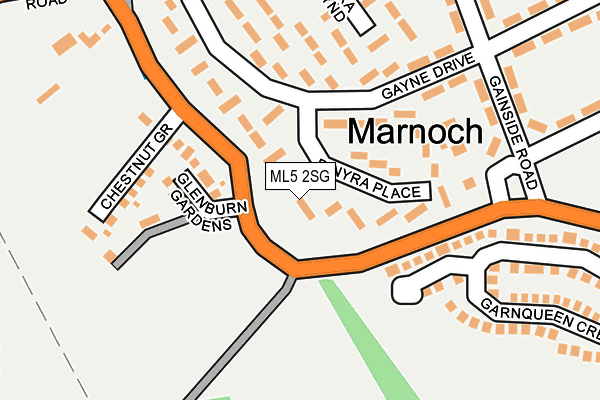 ML5 2SG map - OS OpenMap – Local (Ordnance Survey)