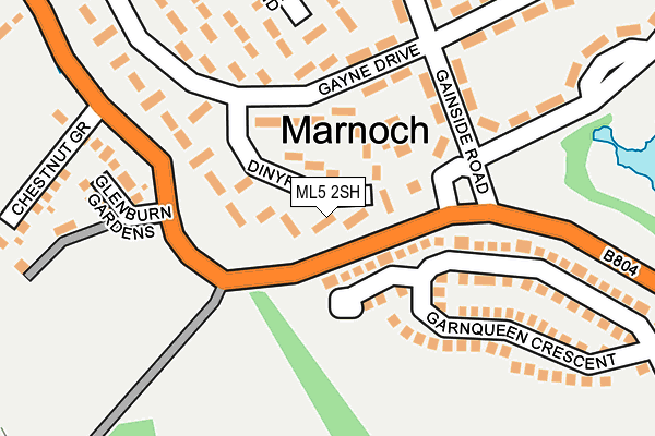 ML5 2SH map - OS OpenMap – Local (Ordnance Survey)