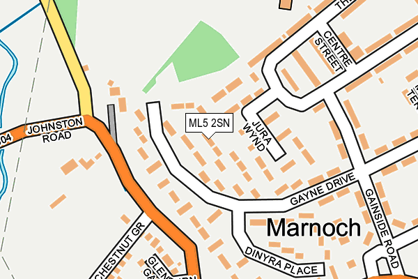 ML5 2SN map - OS OpenMap – Local (Ordnance Survey)