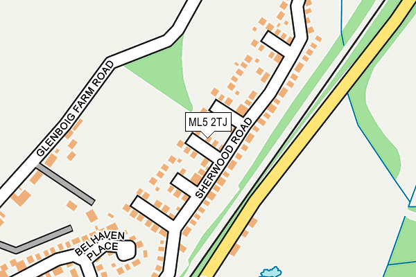 ML5 2TJ map - OS OpenMap – Local (Ordnance Survey)