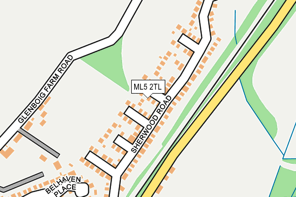 ML5 2TL map - OS OpenMap – Local (Ordnance Survey)