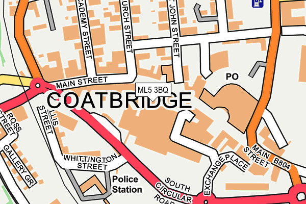 Map of SAM COATBRIDGE LTD at local scale