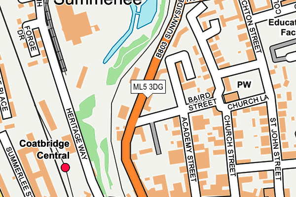 ML5 3DG map - OS OpenMap – Local (Ordnance Survey)
