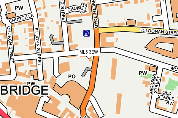 ML5 3EW map - OS OpenMap – Local (Ordnance Survey)