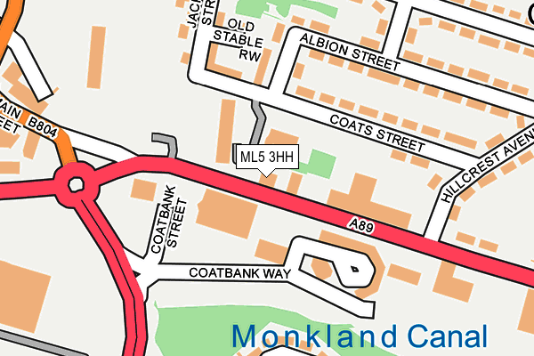 ML5 3HH map - OS OpenMap – Local (Ordnance Survey)