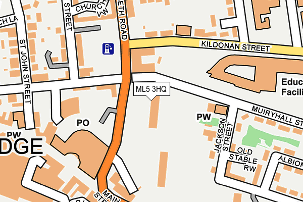 ML5 3HQ map - OS OpenMap – Local (Ordnance Survey)
